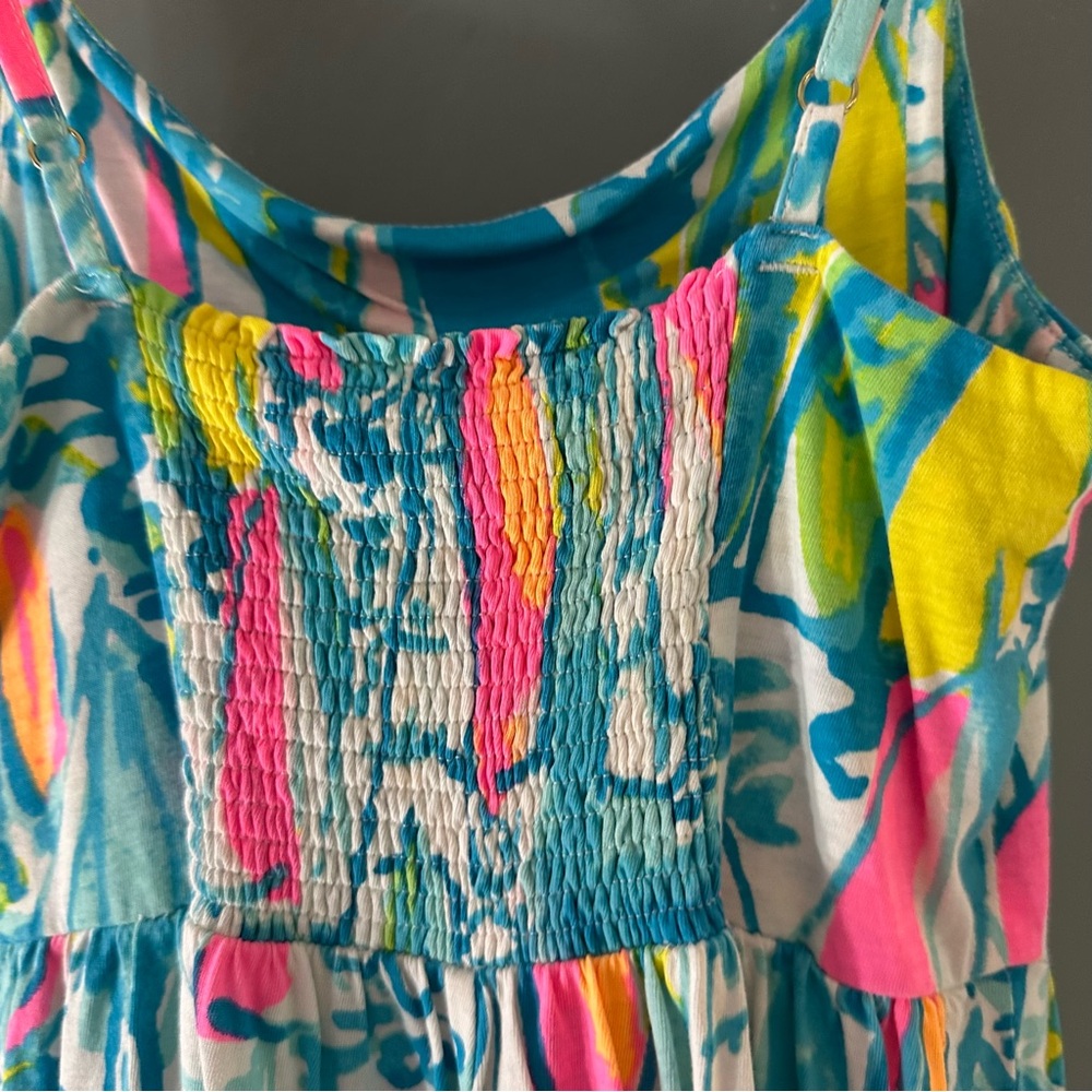 Lilly Pulitzer Beach & Bae -girls wide leg romper / jumpsuit- summer - Picture 6 of 9